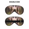 Brown Labrador Retriever Print Sleep Mask Silk-Like Eye Mask Sleeping Eye Mask for Women Men for Travel Sleep Relaxation view 2