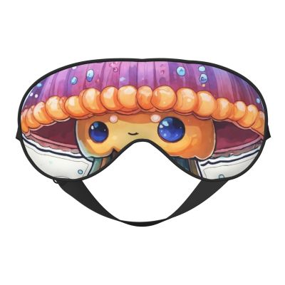 Colorful Jellyfish Print Sleep Mask Silk-Like Eye Mask Sleeping Eye Mask for Women Men for Travel Sleep Relaxation