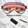 Colorful Jellyfish Print Sleep Mask Silk-Like Eye Mask Sleeping Eye Mask for Women Men for Travel Sleep Relaxation view 4