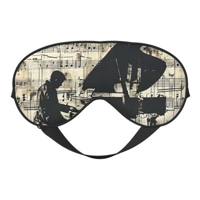 HDSKFNS Sheet Music Print Sleep Mask Silk-Like Eye Mask Sleeping Eye Mask For Women Men For Travel Sleep Relaxation