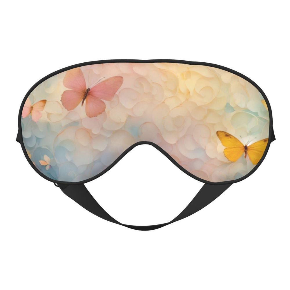 Butterfly Print Sleep Mask Silk-Like Eye Mask Sleeping Eye Mask for Women Men for Travel Sleep Relaxation