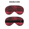 Abstract Heart Print Sleep Mask Silk-Like Eye Mask Sleeping Eye Mask for Women Men for Travel Sleep Relaxation view 2