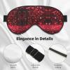 Abstract Heart Print Sleep Mask Silk-Like Eye Mask Sleeping Eye Mask for Women Men for Travel Sleep Relaxation view 4