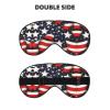 American Flag Stars Stripes Print Sleep Mask Silk-Like Eye Mask Sleeping Eye Mask for Women Men for Travel Sleep Relaxation view 2