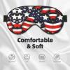 American Flag Stars Stripes Print Sleep Mask Silk-Like Eye Mask Sleeping Eye Mask for Women Men for Travel Sleep Relaxation view 3