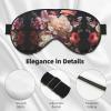 Beautiful Flowers 1 Print Sleep Mask Silk-Like Eye Mask Sleeping Eye Mask for Women Men for Travel Sleep Relaxation view 4