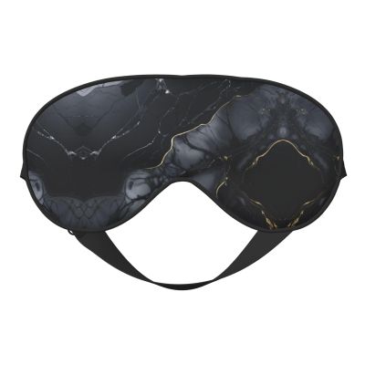 Black Marble Print Sleep Mask Silk-Like Eye Mask Sleeping Eye Mask for Women Men for Travel Sleep Relaxation