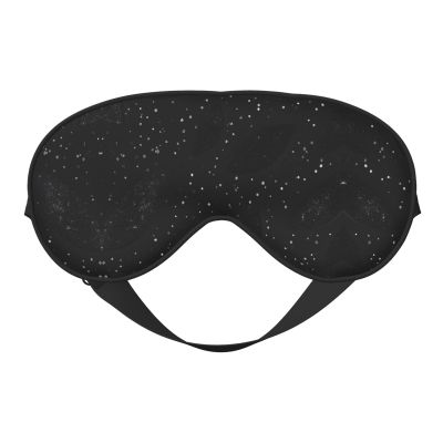 HDSKFNS Black Shimmering Print Sleep Mask Silk-Like Eye Mask Sleeping Eye Mask For Women Men For Travel Sleep Relaxation