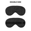 HDSKFNS Black Shimmering Print Sleep Mask Silk-Like Eye Mask Sleeping Eye Mask For Women Men For Travel Sleep Relaxation view 2