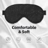 HDSKFNS Black Shimmering Print Sleep Mask Silk-Like Eye Mask Sleeping Eye Mask For Women Men For Travel Sleep Relaxation view 3