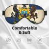 Abstract Pennsylvania State Flag Map02 Print Sleep Mask Silk-Like Eye Mask Sleeping Eye Mask for Women Men for Travel Sleep Relaxation view 3