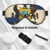 Abstract Pennsylvania State Flag Map02 Print Sleep Mask Silk-Like Eye Mask Sleeping Eye Mask for Women Men for Travel Sleep Relaxation view 4