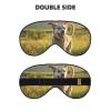 Dog Print Sleep Mask Silk-Like Eye Mask Sleeping Eye Mask for Women Men for Travel Sleep Relaxation view 2