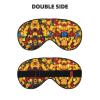 Colorful Brick Print Sleep Mask Silk-Like Eye Mask Sleeping Eye Mask for Women Men for Travel Sleep Relaxation view 2