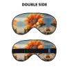 Beautiful Sunflower Print Sleep Mask Silk-Like Eye Mask Sleeping Eye Mask for Women Men for Travel Sleep Relaxation view 2