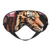 Animal Tiger Leopard Print Rose Flower Print Sleep Mask Silk-Like Eye Mask Sleeping Eye Mask for Women Men for Travel Sleep Relaxation view 1