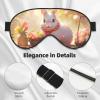 Fun Easter Rabbit Print Sleep Mask Silk-Like Eye Mask Sleeping Eye Mask for Women Men for Travel Sleep Relaxation view 4