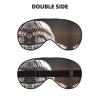 Baseball Lace Close Up Print Sleep Mask Silk-Like Eye Mask Sleeping Eye Mask for Women Men for Travel Sleep Relaxation view 2