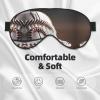Baseball Lace Close Up Print Sleep Mask Silk-Like Eye Mask Sleeping Eye Mask for Women Men for Travel Sleep Relaxation view 3