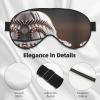 Baseball Lace Close Up Print Sleep Mask Silk-Like Eye Mask Sleeping Eye Mask for Women Men for Travel Sleep Relaxation view 4