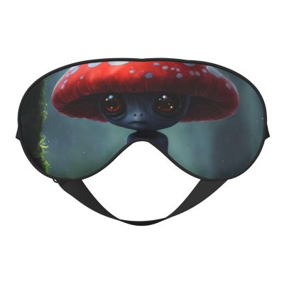 Astronaut and Alien Print Sleep Mask Silk-Like Eye Mask Sleeping Eye Mask for Women Men for Travel Sleep Relaxation
