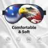 American Bald Eagle Print Sleep Mask Silk-Like Eye Mask Sleeping Eye Mask for Women Men for Travel Sleep Relaxation view 3