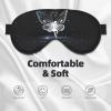 Butterfly Print Sleep Mask Silk-Like Eye Mask Sleeping Eye Mask for Women Men for Travel Sleep Relaxation view 3
