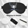 Butterfly Print Sleep Mask Silk-Like Eye Mask Sleeping Eye Mask for Women Men for Travel Sleep Relaxation view 4