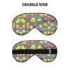 Cartoon Vegetable Fruit Print Sleep Mask Silk-Like Eye Mask Sleeping Eye Mask for Women Men for Travel Sleep Relaxation view 2