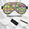 Cartoon Vegetable Fruit Print Sleep Mask Silk-Like Eye Mask Sleeping Eye Mask for Women Men for Travel Sleep Relaxation view 4