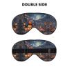 Christmas Print Sleep Mask Silk-Like Eye Mask Sleeping Eye Mask for Women Men for Travel Sleep Relaxation view 2