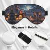 Christmas Print Sleep Mask Silk-Like Eye Mask Sleeping Eye Mask for Women Men for Travel Sleep Relaxation view 4