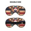 Americana Flag Deer Print Sleep Mask Silk-Like Eye Mask Sleeping Eye Mask for Women Men for Travel Sleep Relaxation view 2