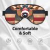 Americana Flag Deer Print Sleep Mask Silk-Like Eye Mask Sleeping Eye Mask for Women Men for Travel Sleep Relaxation view 3