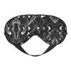 HDSKFNS Black White Snake Skin Pattern Print Sleep Mask Silk-Like Eye Mask Sleeping Eye Mask For Women Men For Travel Sleep Relaxation view 1