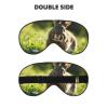 Bunny Rabbits Print Sleep Mask Silk-Like Eye Mask Sleeping Eye Mask for Women Men for Travel Sleep Relaxation view 2