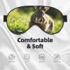 Bunny Rabbits Print Sleep Mask Silk-Like Eye Mask Sleeping Eye Mask for Women Men for Travel Sleep Relaxation view 3