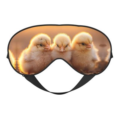 A Brood of Chickens2 Print Sleep Mask Silk-Like Eye Mask Sleeping Eye Mask for Women Men for Travel Sleep Relaxation