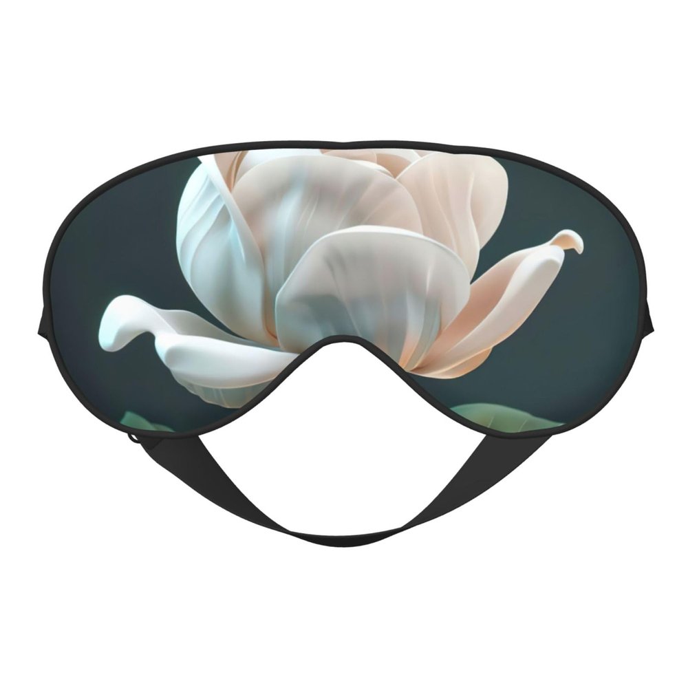 3D Flower Print Sleep Mask Silk-Like Eye Mask Sleeping Eye Mask for Women Men for Travel Sleep Relaxation