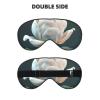 3D Flower Print Sleep Mask Silk-Like Eye Mask Sleeping Eye Mask for Women Men for Travel Sleep Relaxation view 2