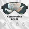 3D Flower Print Sleep Mask Silk-Like Eye Mask Sleeping Eye Mask for Women Men for Travel Sleep Relaxation view 3