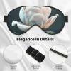 3D Flower Print Sleep Mask Silk-Like Eye Mask Sleeping Eye Mask for Women Men for Travel Sleep Relaxation view 4