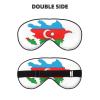 Azerbaijan Flag Map Print Sleep Mask Silk-Like Eye Mask Sleeping Eye Mask for Women Men for Travel Sleep Relaxation view 2