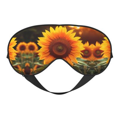 Beautiful Sunflower 1 Print Sleep Mask Silk-Like Eye Mask Sleeping Eye Mask for Women Men for Travel Sleep Relaxation