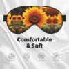 Beautiful Sunflower 1 Print Sleep Mask Silk-Like Eye Mask Sleeping Eye Mask for Women Men for Travel Sleep Relaxation view 3