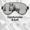 Animal Rhino Print Sleep Mask Silk-Like Eye Mask Sleeping Eye Mask for Women Men for Travel Sleep Relaxation view 3