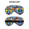 Beagle Patterns Print Sleep Mask Silk-Like Eye Mask Sleeping Eye Mask for Women Men for Travel Sleep Relaxation view 2