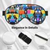 Beagle Patterns Print Sleep Mask Silk-Like Eye Mask Sleeping Eye Mask for Women Men for Travel Sleep Relaxation view 4