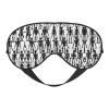Black Floral Skull Print Sleep Mask Silk-Like Eye Mask Sleeping Eye Mask for Women Men for Travel Sleep Relaxation view 1