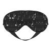 Black Music Notes Print Sleep Mask Silk-Like Eye Mask Sleeping Eye Mask for Women Men for Travel Sleep Relaxation view 1